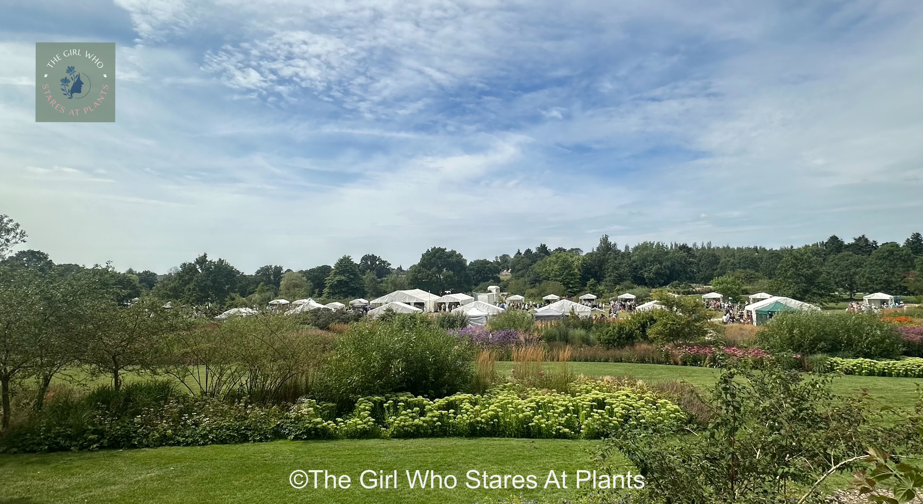 RHS Hyde Hall flower show for Garden inspiration. A massive range of stalls and exhibits nestled within The Hyde Hall gardens