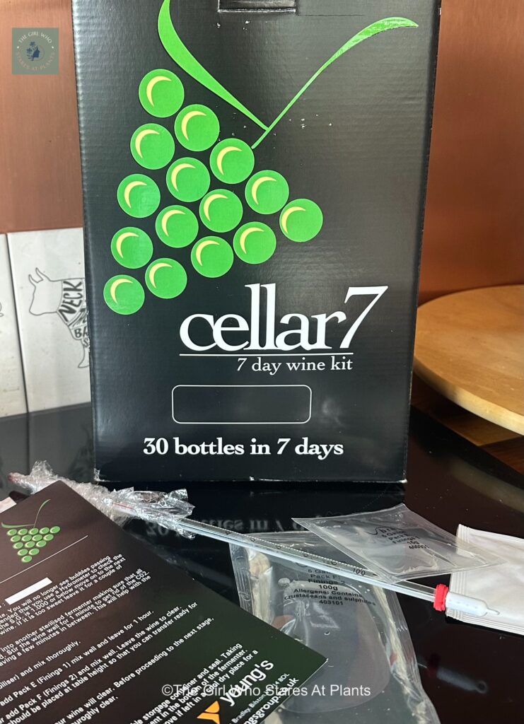 7 day wine making kit from Cellar7